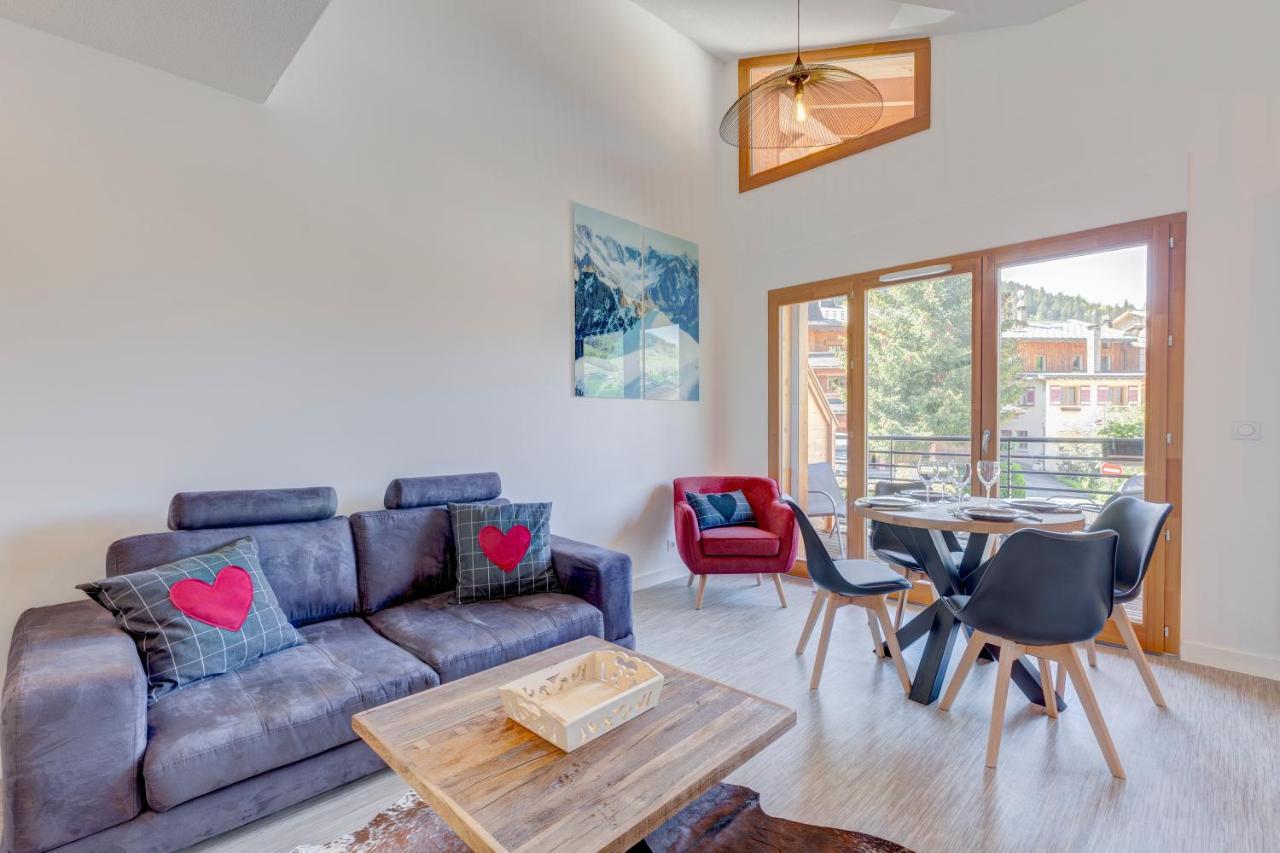 La Poudreuse - Duplex Avec Balcon Vue Montagne - Flumet Εξωτερικό φωτογραφία